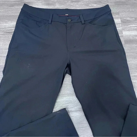 Lululemon Pants Mens Size 34 Blue ABC 5 Pockets Stretch Classic Casual Straight - Picture 2 of 9